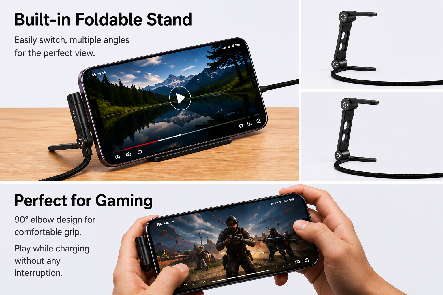 FlexStand 240W Fast Charging Cable